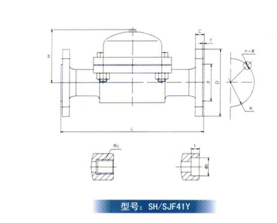 雙金屬片式蒸汽疏水閥結(jié)構(gòu)圖